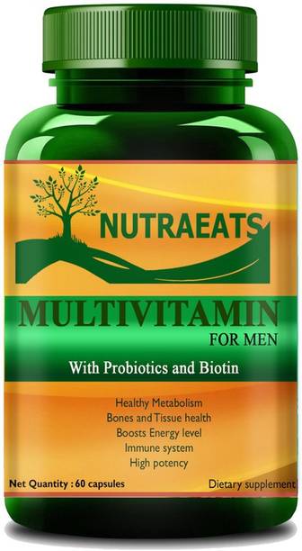 NutraEats Nutrition Multivitamins True Vitamins with Minerals for Men Ultra