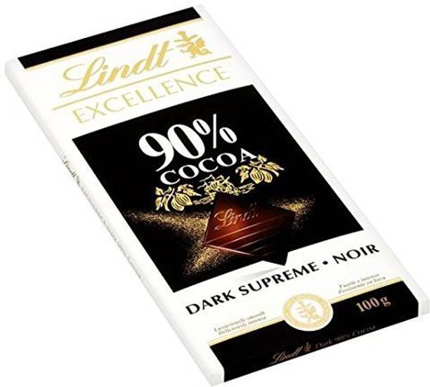 लिंड Excellence 90% Cocoa Dark Supreme Noir Chocolate Bar 100 Grams