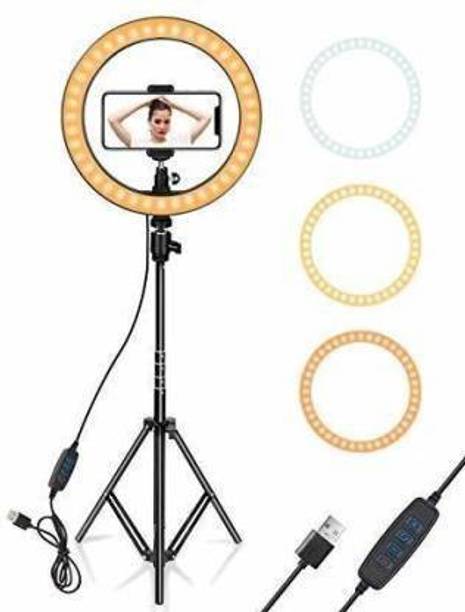 Paradox 10"Ring LED Light ,3 Brightness Mode Feature Flash With 7ft Tripod Stand P11 Ring Flash