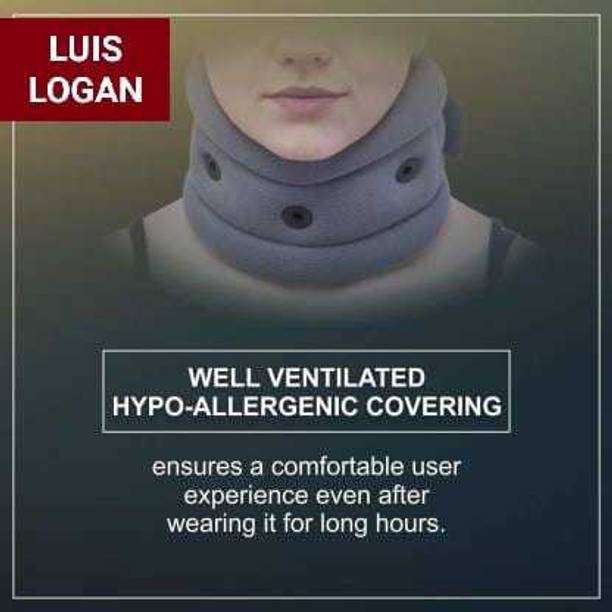 LUIS LOGAN Cervical Collar For Cervical Spine Immobilization & Pain Relief(Blue,L) Neck Support