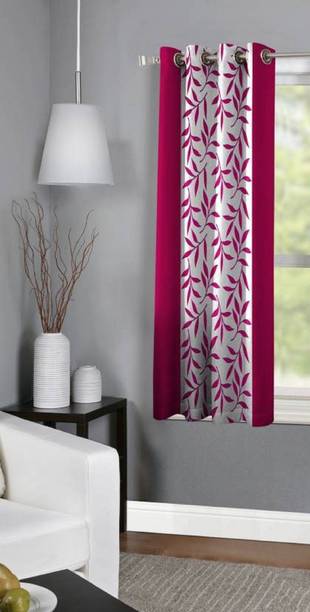 Panipat Textile Hub 150 cm (5 ft) Polyester Semi Transparent Window Curtain Single Curtain