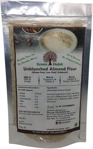 greenhabit Almond Meal aka Unblanched Almond Flour with Essential Fatty Acids, Almond Meal for Baking (Keto-Friendly) (100)
