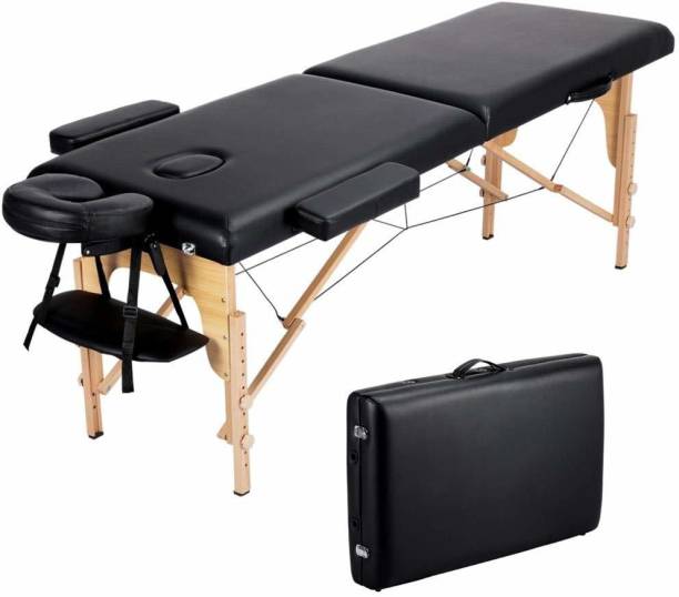 R A Products Wooden Portable Foldable Spa Massage Tables/Beauty Bed with Headrest and Armrest Salon Furniture, 60 cm Width, Bearing Spa Massage Bed