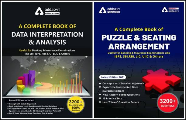A Complete Book On Data Interpretation & Analysis And A Complete Book For Seating Arrangement And Puzzles (A Combined Set Of Two Books) Third Edition