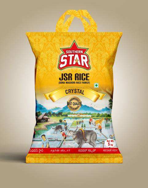 Southern Star Sona Masoori Rice - JSR Crystal Sona Masoori Rice (Long Grain, Raw)