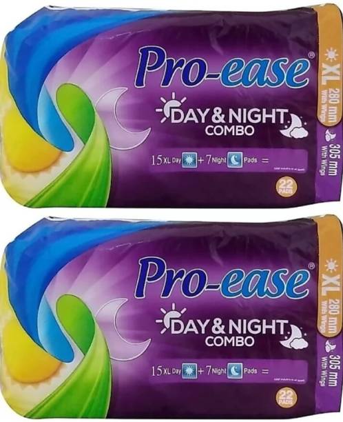 Pro-ease Day and night big combo XL-22+22 Pad (15day+7night) Sanitary Pad