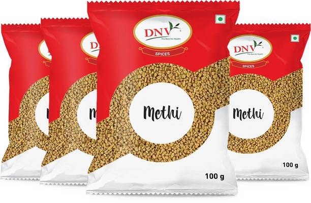 DNV Pure Natural Whole Methi Dana Fenugreek Seed 100gm, Pack of 4