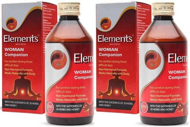 Elements WELLNESS Woman Companion (Combo of 2 Each 200 ml - Liquid)