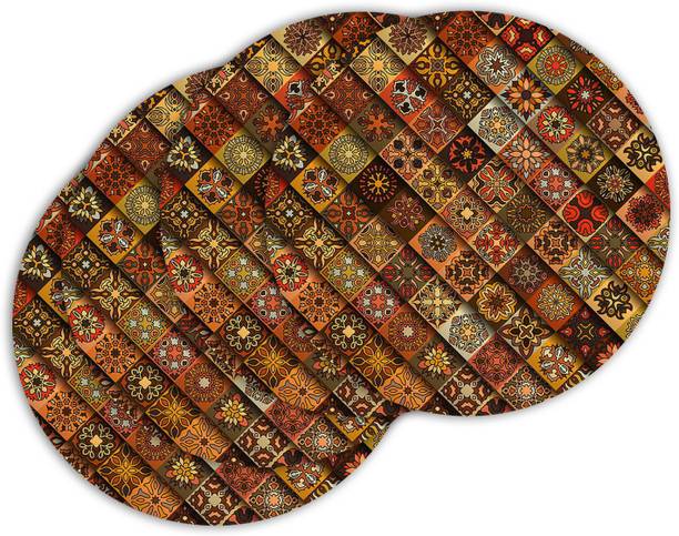 Ashvah Round Wood Coaster Set