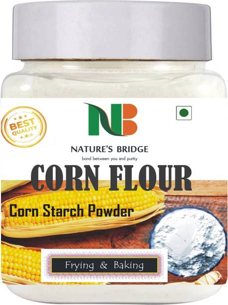 नेचर'स ब्रिज कॉर्नफ्लोर पाउडर ज़ार पैक / कॉर्न फ्लोर पाउडर / कॉर्नफ्लोर / मैज़ स्टार्च / कॉर्नफ्लोर फॉर कुकिंग एंड बेकिंग - (300 gm ज़ार)