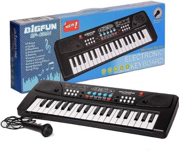 HK ENTERPRISES OFFICIAL Piano Keyboard Toy for Kids with Mic Dc Power Option Recording Charger not Included Best Birthday Gift for Boys and Girls Musical Instruments Keyboard Music Piano Keyboard Toy for Kids Analog Portable Keyboard