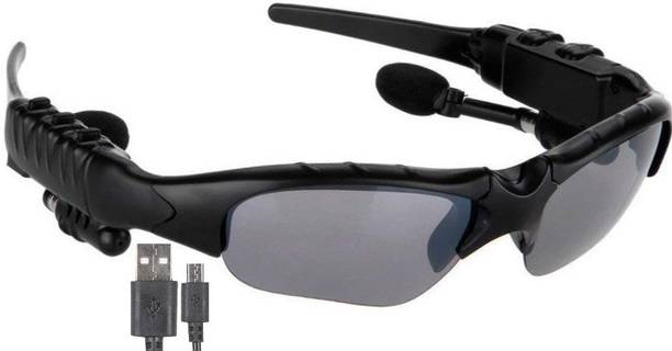 Alchiko Latest Portable Wireless Flip-up Polarized Glasses Foldable Adjustable Headphone Audio Player Bluetooth Connectivity Sunglasses