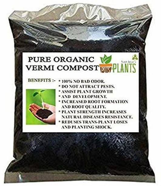 Pots & Plants Organic Enriched Vermicompost 5 Kg - Effective and Complete Plant Food for All Plants Fertilizer