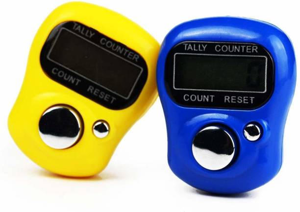 divine mart Digital 5 Digit Counting Machine Puja Mantra Tasbeeh Tally Finger Counter Head Count,Japa Counter (Multicolour) Digital Tally Counter