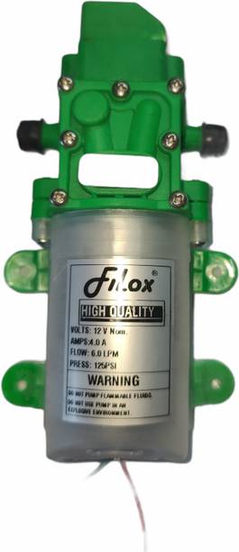 Filox 12V DC Fresh Water Pressure Diaphragm Pump Self Priming Sprayer Pump with Pressure Switch 4 L/Min 1.0 GPM 125 PSI for RV Camper Marine Boat, Diaphragm Water Pump