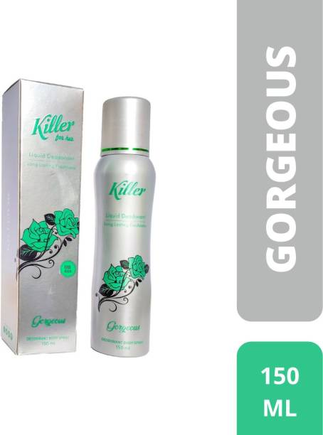 KILLER Gorgeous Liquid Deodorant Body Spray for Women 150ML Deodorant Spray  -  For Women