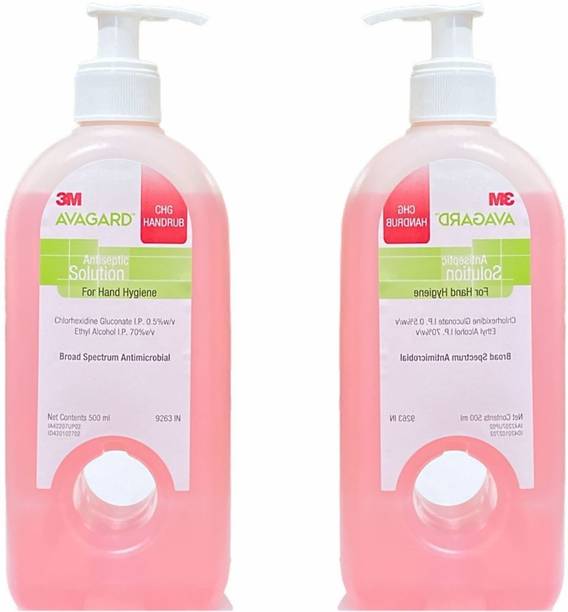 3M Avagard CHG Handrub with Dispenser Pump (500 ml) Ethyl IP 70% v/v Hand Rub Pump Dispenser