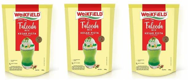 WeiKFiELD Falooda Mix Kesar Pista 200 Gram pack of 3 600 g