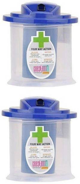 CRESCENT 4 Way Action Vaporizer for Cold and Cough, Steam Inhaler, Facial Steamer, Pack of 2 Vaporizer
