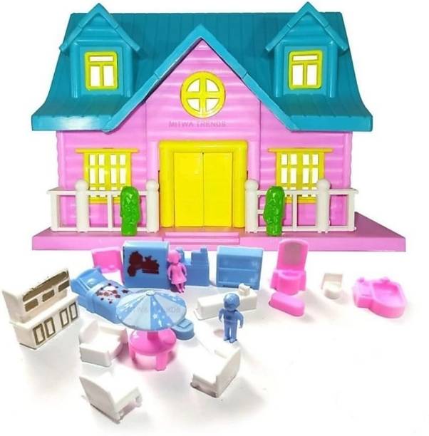 KIDS ENJOY FUNNY DOLL HOUSE