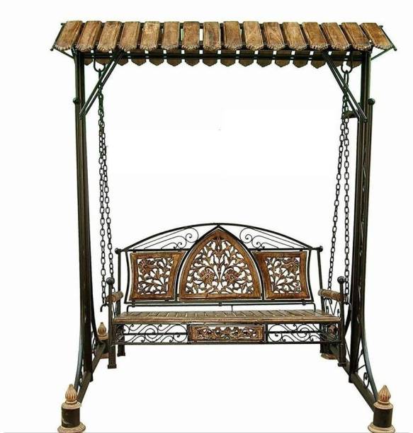 Smarts collection Wooden & Iron Jhula (Brown, DIY) Wooden, Iron Hammock