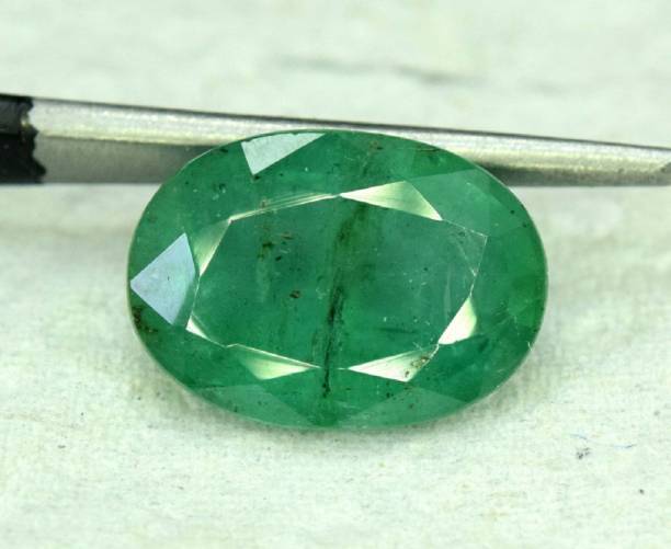 Gems Jewels Online Gems Jewels Online Loose 7.25 Carat Certified Natural Colombian Emerald – Panna Stone Onyx Stone