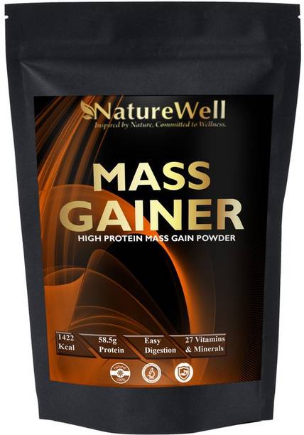 Naturewell Real Mass Gainer Weight Gainers/Mass Gainers (Chocolate) MW714 Premium Weight Gainers/Mass Gainers