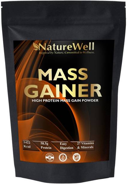 Naturewell Organics Real Mass Gainer Weight Gainers/Mass Gainers (Chocolate) MW714 Ultra Weight Gainers/Mass Gainers