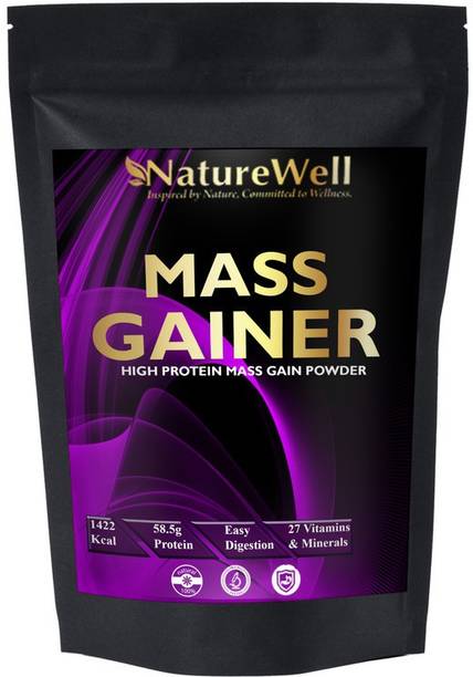 Naturewell Real Mass Gainer Weight Gainers/Mass Gainers (Chocolate) MW755 Premium Weight Gainers/Mass Gainers
