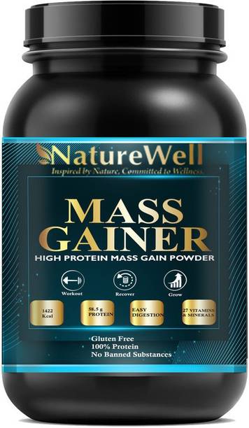 Naturewell Mass High Protein Powder Weight Gainers/Mass Gainers (Chocolate)MW908 Weight Gainers/Mass Gainers