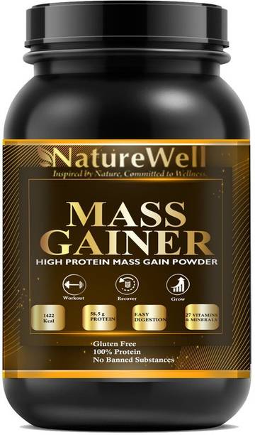 Naturewell Mass Gainer++ Weight Gainers/Mass Gainers (Chocolate) MW821 Ultra Weight Gainers/Mass Gainers