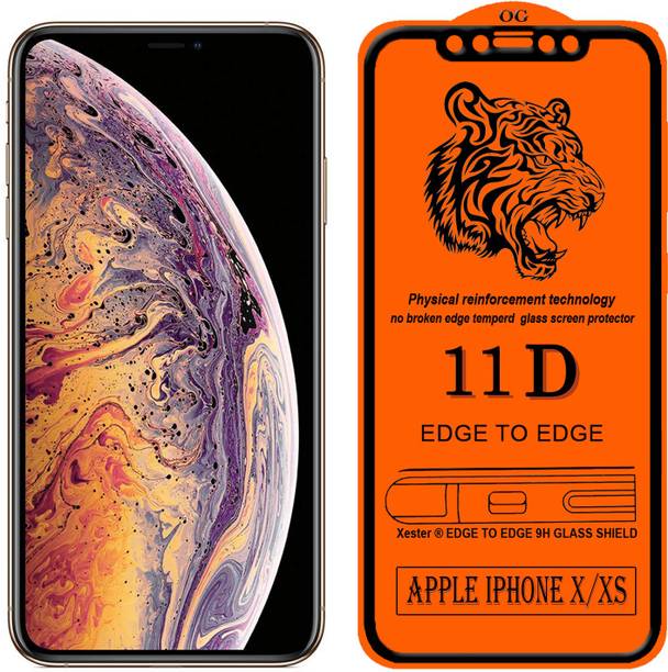 XRENGTH Edge To Edge Tempered Glass for Apple iPhone XS