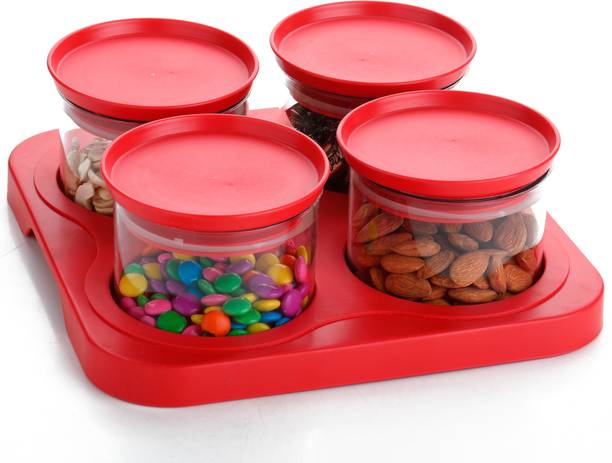 SPEACK Woman's 1st Choice Serving Set | Bowl | Bowl Set | Airtight Container With Tray And Lid For | Aachar | Pickle | Salad | Dryfruit | Dessert | Snacks | Chocolate | Candy | Masala Bowl, Tray, Container Serving Set