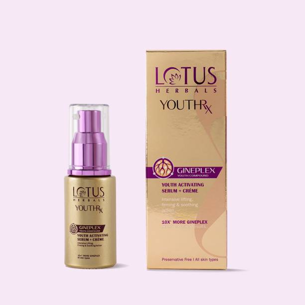 LOTUS HERBALS YouthRx Anti Ageing Activating Face Serum + Cream