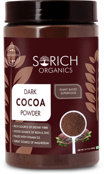 Sorich Organics Unsweetend Natural Gluten Free Dark Cocoa Powder