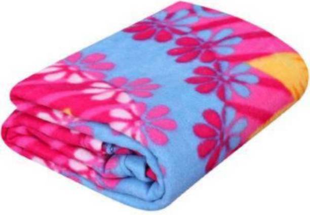 MeterMent Floral Single Fleece Blanket