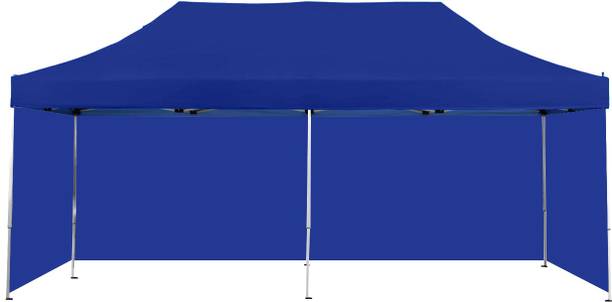 seven star decor Waterproof Foldable Canopy Tent|Covered & Easy Installation Tent|Blue - 48 kg Fabric Gazebo