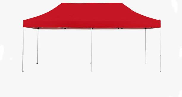seven star decor Canopy Waterproof Foldable Tent | Party, Garden & Activity Tent | Red -45 Kg Fabric Gazebo