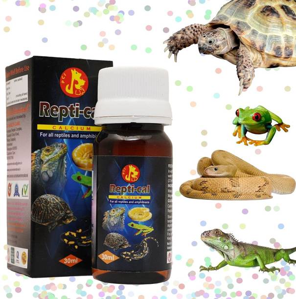 Pet Care International (PCI) Repti-Cal || Provide Essential Calcium || Healthy Reptile and Amphibians Healthcare || Pack of 2 (30ml x 2) Pet Health Supplements