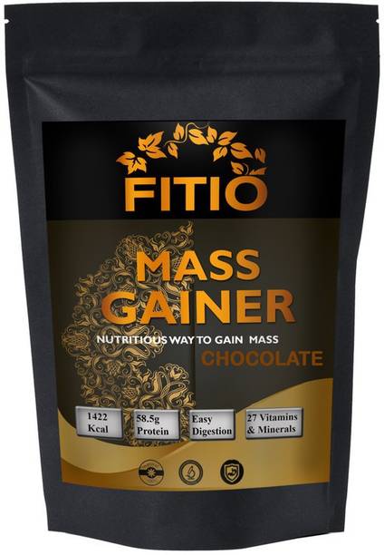FITIO Real Mass Gainer Weight Gainers/Mass Gainers (Chocolate) MW711 Pro Weight Gainers/Mass Gainers