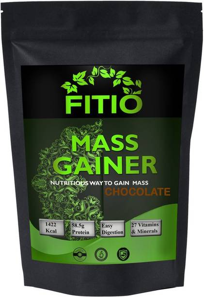 FITIO Nutrition Real Mass Gainer Weight Gainers/Mass Gainers (Chocolate) MW723 Premium Weight Gainers/Mass Gainers