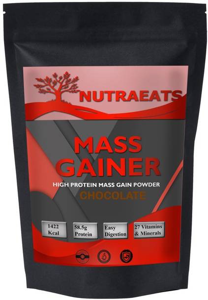 NutraEats Real Mass Gainer Weight Gainers/Mass Gainers (Chocolate) MW758 Pro Weight Gainers/Mass Gainers