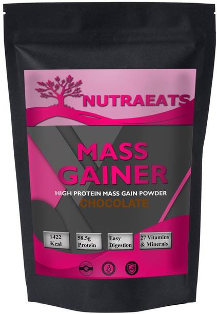 NutraEats Nutrition Real Mass Gainer Weight Gainers/Mass Gainers (Chocolate) MW737 Pro Weight Gainers/Mass Gainers