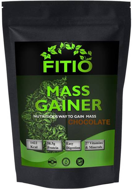 FITIO Nutrition Real Mass Gainer Weight Gainers/Mass Gainers (Chocolate) MW725 Weight Gainers/Mass Gainers