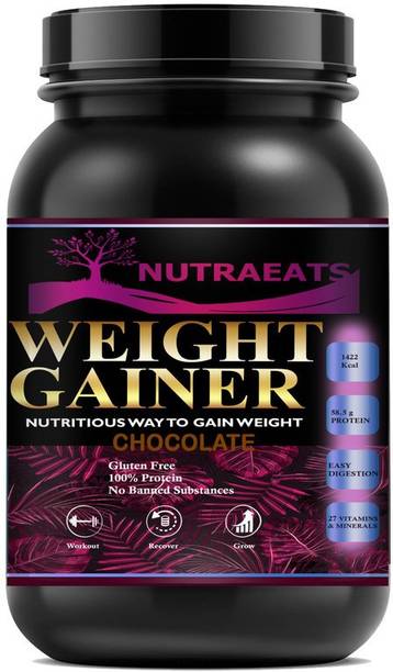 NutraEats Nutrition Super Gainer XXL Weight Gainers/Mass Gainers (Chocolate) MW655 Premium Weight Gainers/Mass Gainers