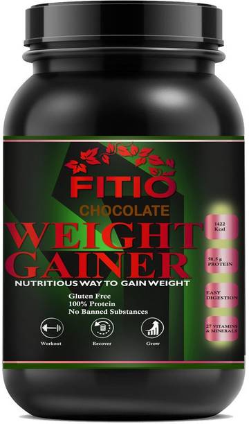 FITIO Super Gainer XXL Weight Gainers/Mass Gainers (Chocolate) MW660 Ultra Weight Gainers/Mass Gainers