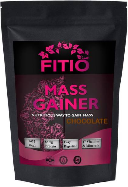 FITIO Real Mass Gainer Weight Gainers/Mass Gainers (Chocolate) MW742 Premium Weight Gainers/Mass Gainers