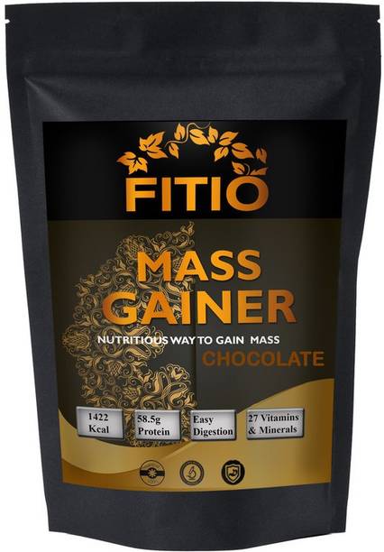FITIO Real Mass Gainer Weight Gainers/Mass Gainers (Chocolate) MW711 Weight Gainers/Mass Gainers