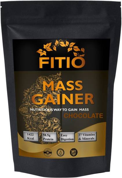 FITIO Real Mass Gainer Weight Gainers/Mass Gainers (Chocolate) MW711 Premium Weight Gainers/Mass Gainers