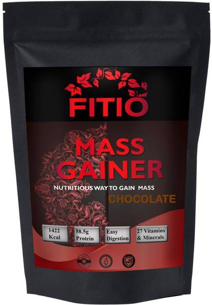 FITIO Real Mass Gainer Weight Gainers/Mass Gainers (Chocolate) MW761 Weight Gainers/Mass Gainers